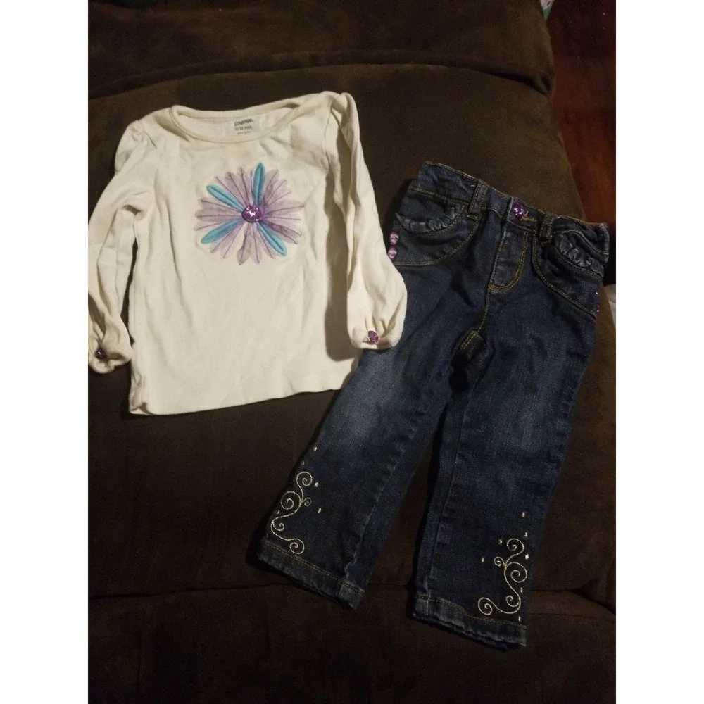 Gymboree winter peacock outfit 12‎ 18 months capsule line